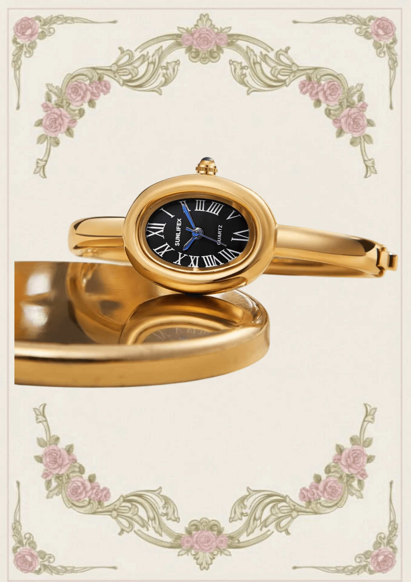 Classic Oval Bangle Watch