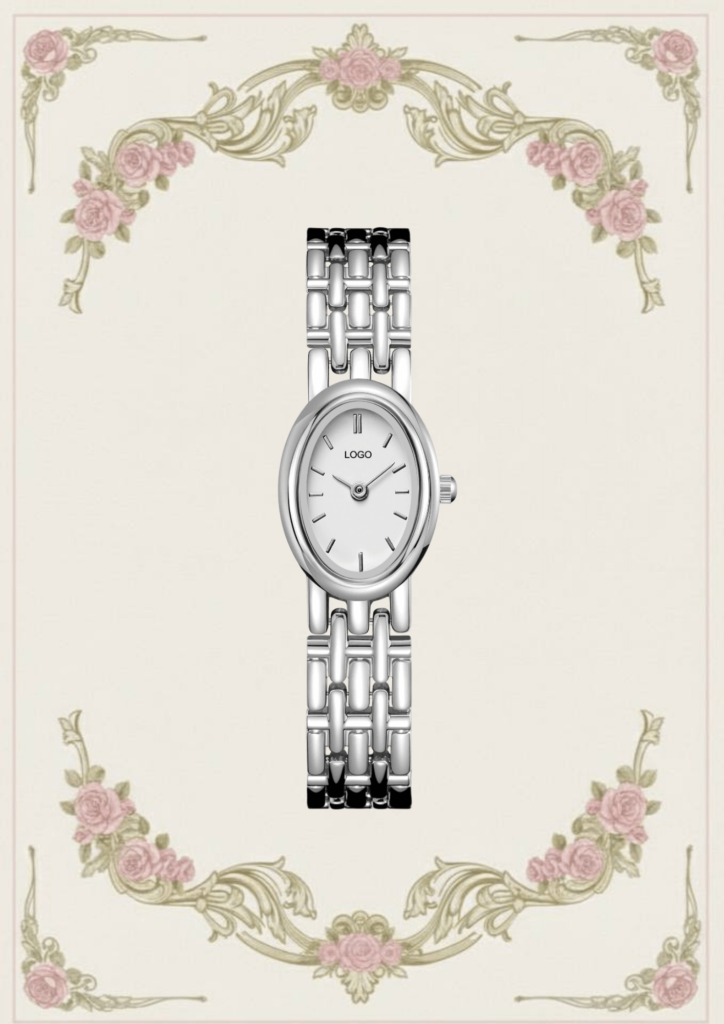 Elegant Gold Classic Wristwatch