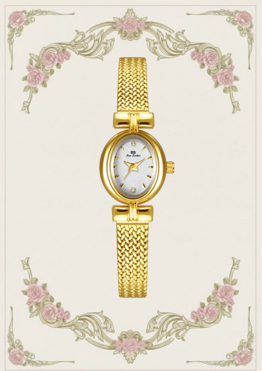 Vintage Mesh Band Cocktail Watch