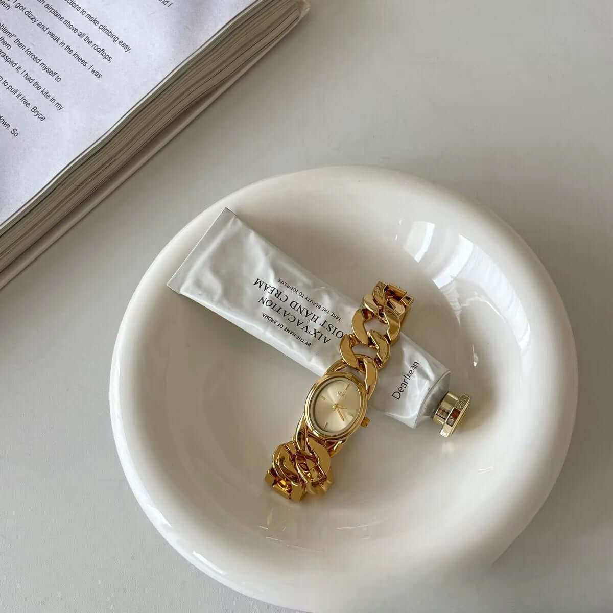 Bold Chain Link Bangle Watch