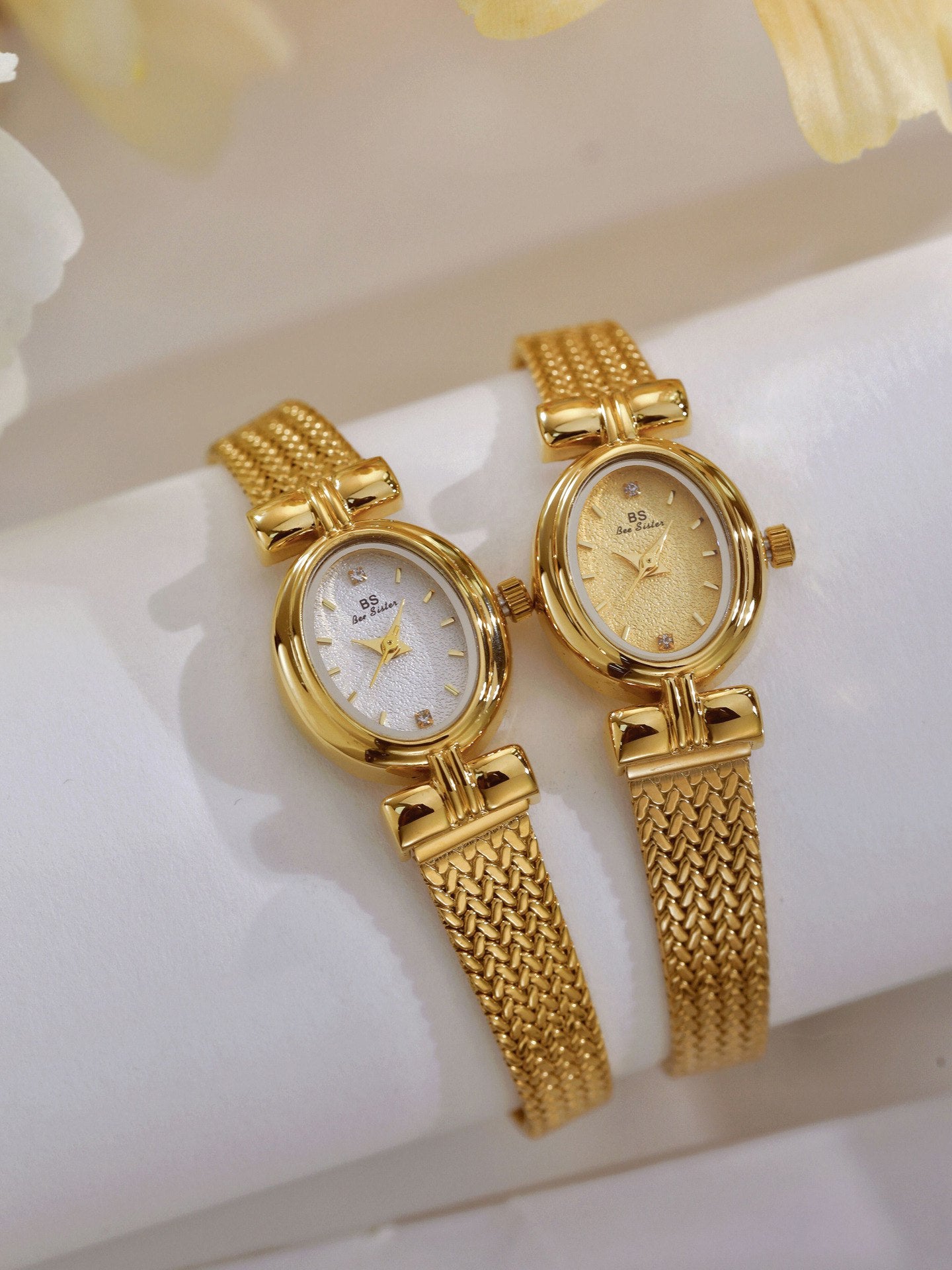 Vintage Mesh Band Cocktail Watch